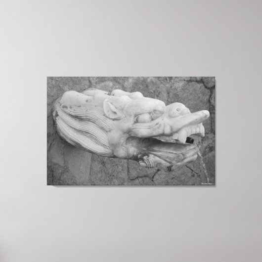 Fontaine de dragon toile étirée (Recto)