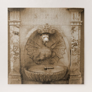 Fontaine de Rome Poster Jigsaw Puzzle