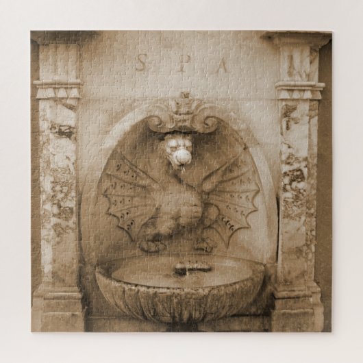 Fontaine de Rome Poster Jigsaw Puzzle (Vertical)