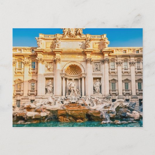 Fontaine de Trevi à Rome Carte postale (Devant)