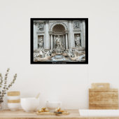 Fontaine de Trevi à Rome, Italie Poster (Cuisine)