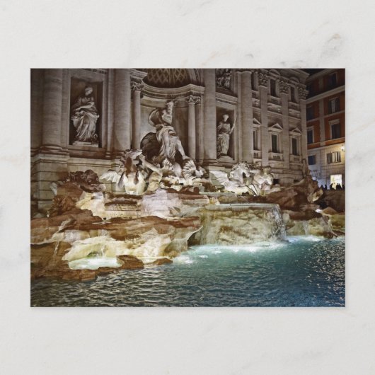 Fontaine de Trévi - Rome, Italie Carte postale (Devant)