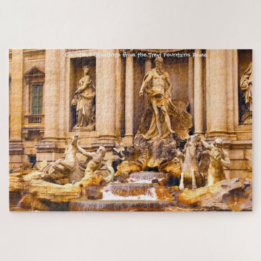 Fontaine de Trevi Rome. Jigsaw Puzzle (Horizontal)