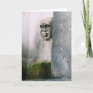 Fontaine de Vérone - Carte de voeux intérieure bla