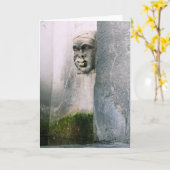 Fontaine de Vérone - Carte de voeux intérieure bla (Fleur jaune)