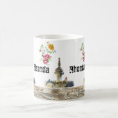 Fontaine d'oiseaux Mug floral (Centre)