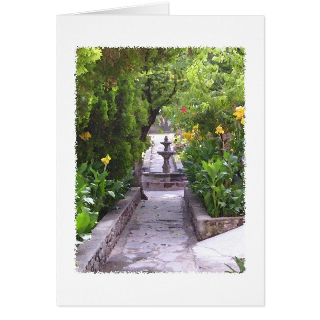 Fontaine du jardin mexicain (Devant)