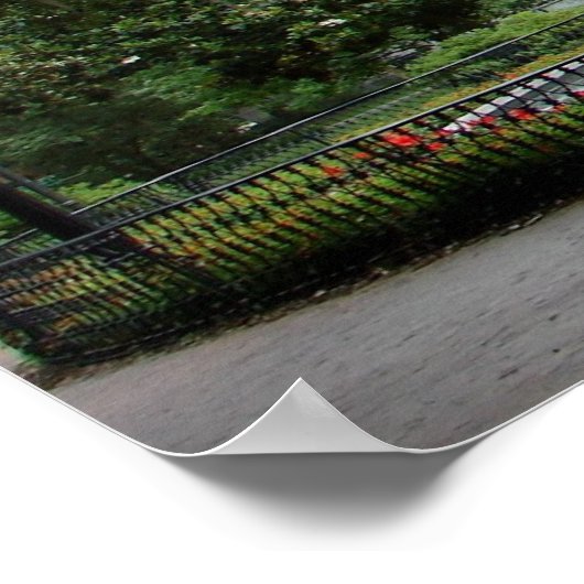 Fontaine du parc Forsyth - affiche (Coin)