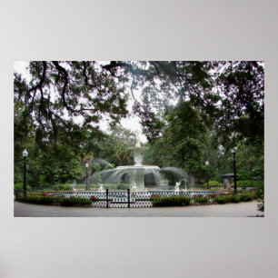 Fontaine du parc Forsyth - affiche