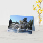 Fontaine du parc Forsyth, Savannah, Géorgie, Carte (Fleur jaune)