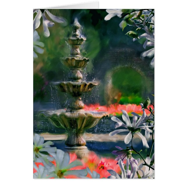 fontaine en fleurs (Devant)