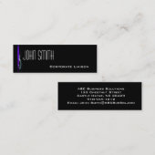 Fontaine moderne Bleu Carte de visite maigre (Devant / Derrière)