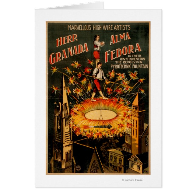 Fontaine Pyrotechnique révolutionnaire Haut fil (Devant)