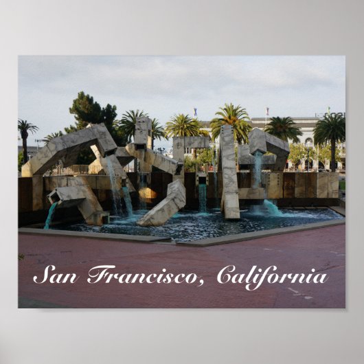Fontaine San Francisco Vaillancourt Poster #2 (Devant)