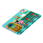 Fontaine Soda rétro Magnet flexible (Côté Gauche)