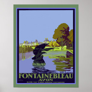 Fontainebleau-Avon Frankrijk Reizen Poster