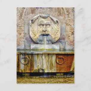 Fontana del mascherone di Santa Sabina Feestdagenkaart