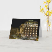 Fontana del Tritone, Rome, Italie - carte (Fleur jaune)