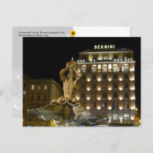 Fontana del Tritone, Rome, Italie - carte postale