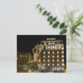 Fontana del Tritone, Rome, Italie - carte postale (Debout devant)