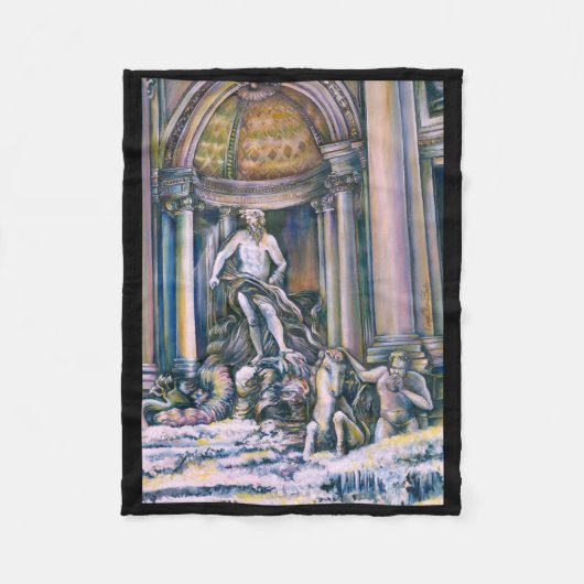 Fontana Di Trevi, Roma Fleece Deken (Voorkant)