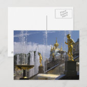 fontans of Petergof, Sint-Petersburg, Rusland Briefkaart (Voorkant / Achterkant)