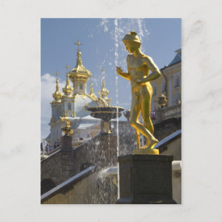 fontans of Petergof, Sint-Petersburg, Rusland Briefkaart