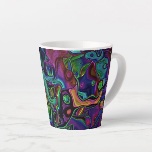 Fonte cérébrale Latte Mug (Angle droit)