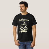 Fonte Citrouille Halloween T-Shirt Design (Devant entier)