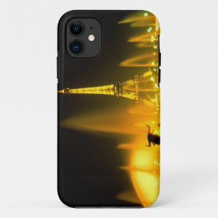 Fontein bij de wereldberoemde Eiffeltoren Parijs iPhone 11 Hoesje