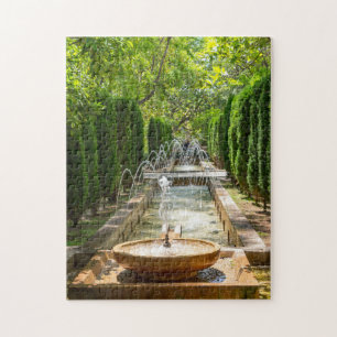 Fontein in Almudaina-tuinen - Palma de Mallorca Legpuzzel