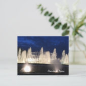 fontein in Barcelona, Spanje Briefkaart (Staand voorkant)