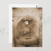fontein in het Briefkaart Rome (Voorkant / Achterkant)