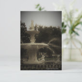 Fontein in Savannah GA Groet Briefkaart (Staand voorkant)