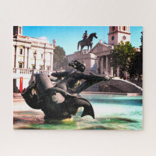 fontein in Trafalgar Square London Legpuzzel