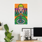 Fontein - Luciferdoosje Print - Esthetische Muurku (Thuiskantoor)