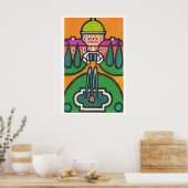Fontein - Luciferdoosje Print - Esthetische Muurku (Keuken)