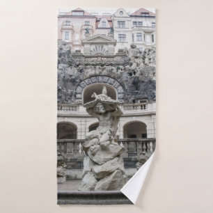 fontein met Neptunstandbeeld in Praag Badhanddoek