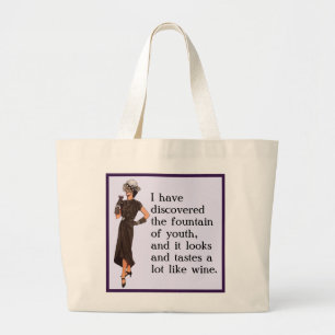 fontein of Youth Grote Tote Bag