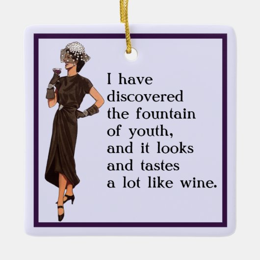 fontein of Youth Keramisch Ornament (Voorkant)