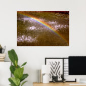 Fontein regenboog Poster (Thuiskantoor)