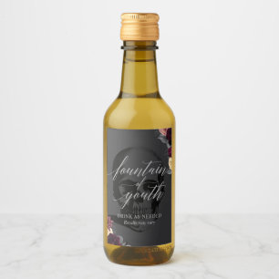 fontein van het label voor mini-wijnflessen voor j wijn etiket