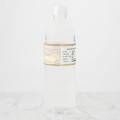 Fontein van Jeugd Oude Wereld Water Bottle Kind Waterfles Etiket (Achterkant)