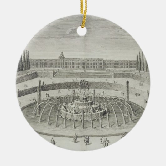Fontein van Latone te Versailles, 1714, uit 'Les' Keramisch Ornament (Voorkant)