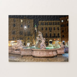 Fontein van Neptunus op het Piazza Navona - Rome Legpuzzel