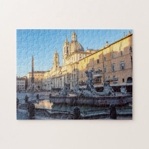 Fontein van Neptunus op het Piazza Navona - Rome Legpuzzel