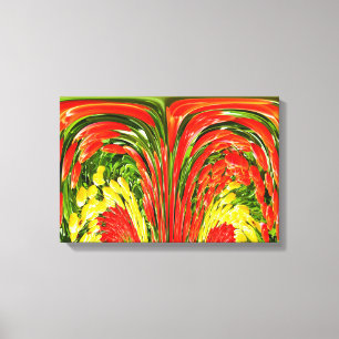 Fontein van tulpen kunst canvas afdruk