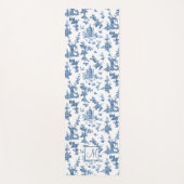  fonteinen en bomen met blauw monogram yogamat (Voorkant)