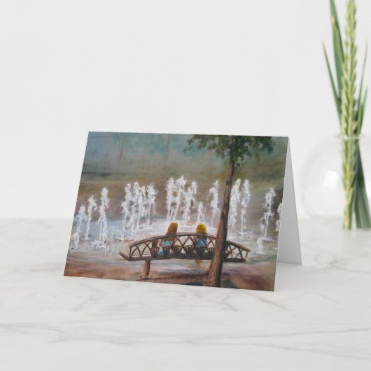 Fonteinen van de Jeugd wenskaart Kaart (Voorkant)