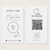 Fontes de cire, Carte d'odeur de bougie, Modèle de (Devant & derrière)